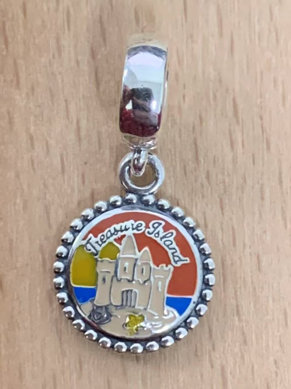Pandora Florida Treasure Island Sandcastle Charm, S925 Silver Jewelry Bracelets